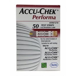 AccuChek PERFORMA Blood Gulcose Test Strips 50 Strips (1X50 PACK)