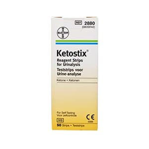 Bayer Keto Diastix Reagent Strips For Urinalysis - 50 Strips