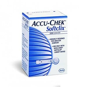 AccuChek Softclix Lancets 100 Pcs. Pack