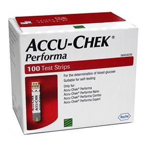 AccuChek PERFORMA Blood Gulcose Test Strips - 100 Strips (2X50 PACK)