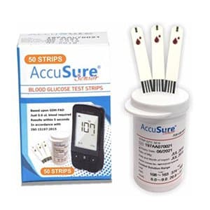AccuSure Sensor Test Strips 50's Pack