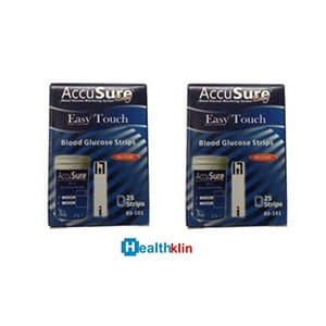 Accusure Easy Touch Strips 100 Strips (2X50 Pack)