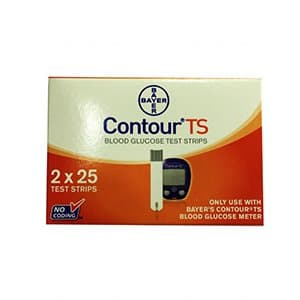 Bayer Contour TS Gulcometer Test Strips (2X25) - 50 Strips