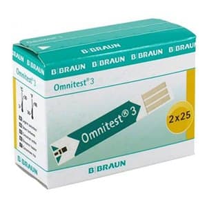 B Braun Omnitest 3 Test Strips (50's Pack)