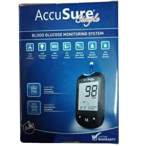 Accu Sure Blood Glucose Monitoring System, Features: Test Light Indicator