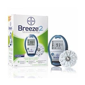 Bayer Breeze-2 Gulcometer with 50 Test Strips