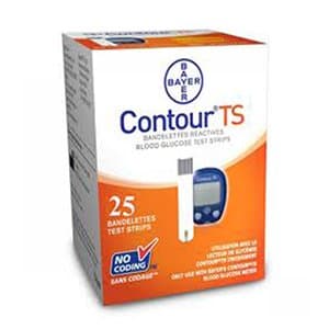 Bayer Contour TS Gulcometer Test Strips - 25 Pcs Pack