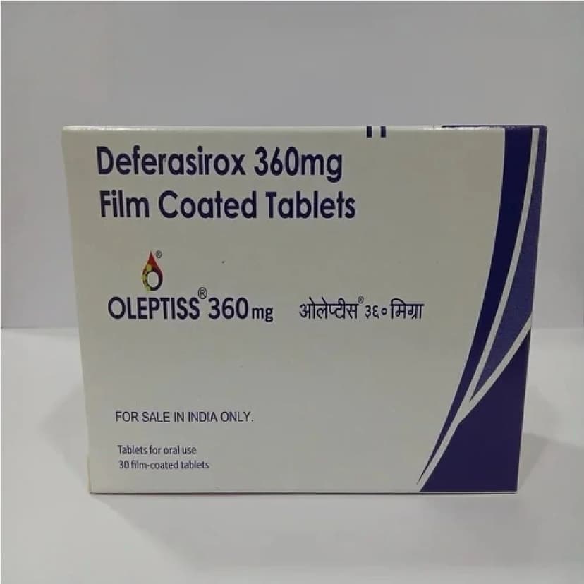Deferasirox 360 Mg Film Coated Tablet