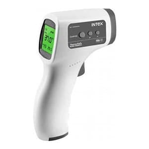 Intex ThermoSafe Non Contact Digital Infrared Thermometer (White Grey)