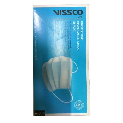 Disposable Viscco 3 Ply Protective Face Mask