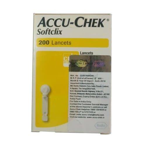 Plastic Accucheck Softclix Lancets