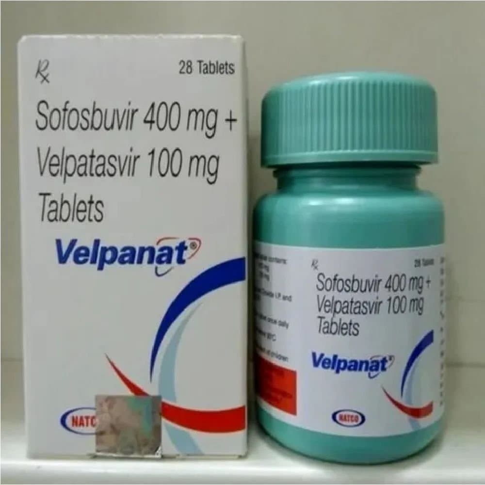 Velpanat Sofosbuvir 400mg and Velpatasvir 100mg Tablets