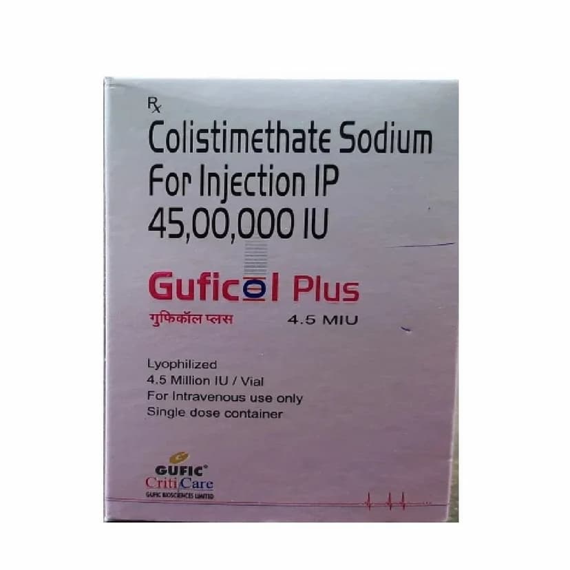 Colistimethate Sodium For Injection IP 4.5 MIU