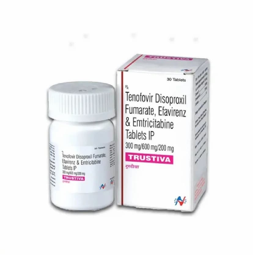Efavirenz Tenofovir Disoproxil Fumarate and Emtricitabine Tablets